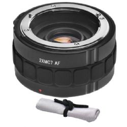 Canon EOS Rebel T6 2x Teleconverter (7 Elements) + Nw Direct Microfiber Cleaning Cloth.