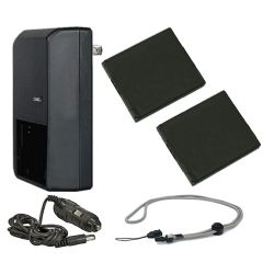 Canon PowerShot SX410 IS High Capacity Batteries (2 Units) + AC/DC Travel Charger + Krusell Multidapt Neck Strap (Black Finish)