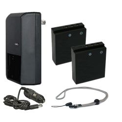 Leica X1 High Capacity 'Intelligent' Batteries (2 Units) + AC/DC Travel Charger + Krusell Multidapt Neck Strap (Black Finish)