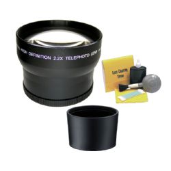 Leica D-LUX 5 2.2 High Definition Super Telephoto Lens (Includes Necessary Lens Adapter) + Nw Direct 5 Piece Cleaning Kit