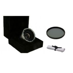 Sony HDR-PJ10 (High Definition) 0.45x Wide Angle Lens With Macro + 55mm Circular Polarizing Filter + Stepping Ring (30-37mm) + Nw Direct Micro Fiber Cleaning Cloth