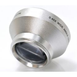 New 0.45x High Grade Wide Angle Conversion Lens (37mm) For Leica D-LUX 6 (Includes Lens Ring Adapter)