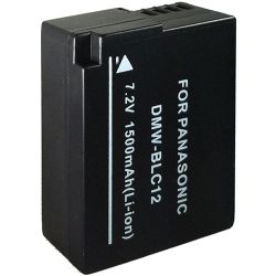 New DMW-BLC12 Replacement 'Semi-Intelligent' High Capacity Battery (1500Mah) - 5 Year Replacement Warranty