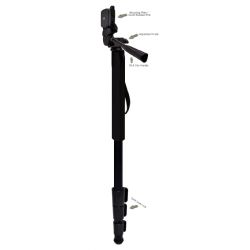 Professional Black 72" Monopod / Unipod (Quick Release) For Canon EF-S 18-200mm f/3.5-5.6 IS USM
