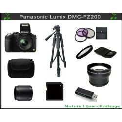 Panasonic Lumix DMC-FZ200 w/ Nature Lovers Lens Package