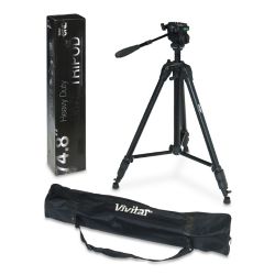 Professional Black Aluminum 74" Tripod For Fujifilm Finepix S8630 (Bubble Level)