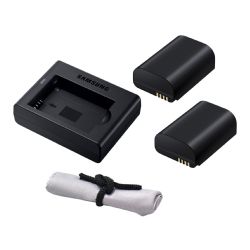 Samsung NX1 'Intelligent' Batteries (2 Units) + AC/DC Travel Charger + Nw Direct Microfiber Cleaning Cloth.