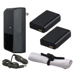 Samsung NX300M High Capacity 'Intelligent' Batteries (2 Units) + AC/DC Travel Charger + Nw Direct Microfiber Cleaning Cloth.