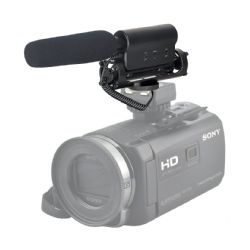 Shotgun Microphone (Stereo) With Windscreen & Dead Cat Muff (High Fidelity Alternative To Fujifilm MIC-ST1)