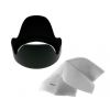 Sony Handycam DCR-DVD101 Pro Digital Lens Hood (Collapsible Design) (37mm) + Stepping Ring 25-37mm + Nw Direct Microfiber Cleaning Cloth.