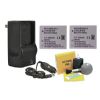 Canon High Capacity Lithium Ion Replacement for Canon NB-5L - 2 Batteries (1150Mah) + AC/DC Rapid Travel Charger + Nw Direct 5 Piece Cleaning Kit
