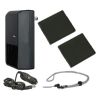 Canon PowerShot SX410 IS High Capacity Batteries (2 Units) + AC/DC Travel Charger + Krusell Multidapt Neck Strap (Black Finish)