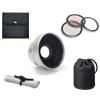 Canon VIXIA HF R52 High Definition 3.0x Telephoto Lens (37mm) + 3 Piece Lens Filter Kit (43mm) + Stepping Ring (43mm-37mm) + Nw Direct Microfiber Cleaning Cloth