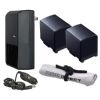 Canon XA30 High Capacity 'Intelligent' Batteries (2 Units) + AC/DC Travel Charger + Nw Direct Microfiber Cleaning Cloth.