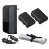 Canon XC10 High Capacity 'Intelligent' Batteries (2 Units) + AC/DC Travel Charger + Nw Direct Microfiber Cleaning Cloth.