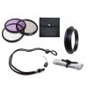 Fujifilm FinePix S1 High Grade Multi-Coated, Multi-Threaded, 3 Piece Lens Filter Kit (72mm) Made By Optics + Filter Adapter + Krusell Multidapt Neck Strap + Nw Direct Microfiber Cleaning Cloth