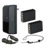 Fujifilm FinePix S1 'Intelligent' Batteries (2 Units) + AC/DC Travel Charger + Krusell Multidapt Neck Strap (Black Finish)