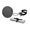 Lens Cap Side Pinch (43mm) + Lens Cap Holder + Nw Direct Microfiber Cleaning Cloth For Samsung NX1
