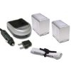 Panasonic AG-DVC20 High Capacity Intelligent Batteries (2 Units) + AC/DC Travel Charger + Nw Direct Microfiber Cleaning Cloth.