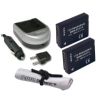 Panasonic Lumix DMC-ZR1A High Capacity ID Secured Batteries (2 Units) + AC/DC Travel Charger + Nw Direct Microfiber Cleaning Cloth.