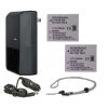 Canon PowerShot SD880 IS High Capacity Batteries (2 Units) + AC/DC Travel Charger + Krusell Multidapt Neck Strap (Black Finish)