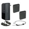 Leica D-LUX 6 High Capacity Batteries (2 Units) + AC/DC Travel Charger + Krusell Multidapt Neck Strap (Black Finish)