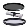 Vivitar High Grade 52mm UV (Skylight 1A) Filter, Vivitar High Grade 52mm Circular Polarizing Filter, & Nw Direct Microfiber Cleaning Cloth.
