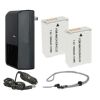 Nikon 1 J4 'Intelligent' Batteries (2 Units) + AC/DC Travel Charger + Microfiber Cleaning Cloth.