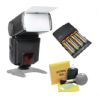 Nikon DL24-500 Bounce, Zoom & Swivel Head Flash + High Powered AC Rapid Charger With 4AA 2900 Mah Batteries + Nwv Direct 5 Piece Cleaning Kit