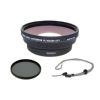 Panasonic LUMIX DMC-LX100 (High Definition) 0.5x Wide Angle Lens With Macro + 67mm Circular Polarizing Filter + Stepping Ring 43-52 + Krusell Multidapt Neck Strap (Black Finish)
