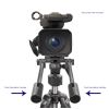 Professional Dual Handle Aluminum 67" Tripod (Bubble Level) For Canon EOS 5D Mark IV